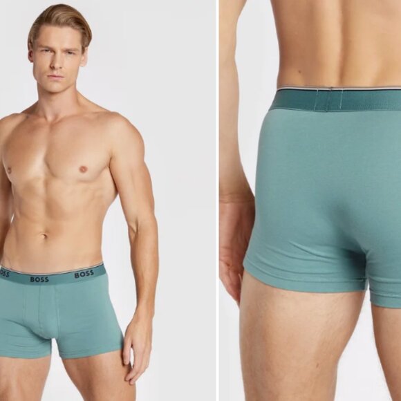 Boss Other - BOSS Mens Boxer Briefs Large 3-Pack Trunk Boxer Cotton Stretch Logo NWOB